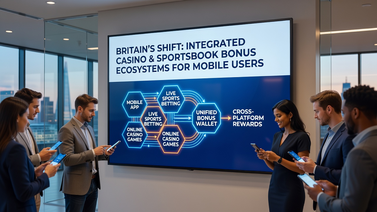 Mobile casino and sportsbook bonus integration on smartphone screen