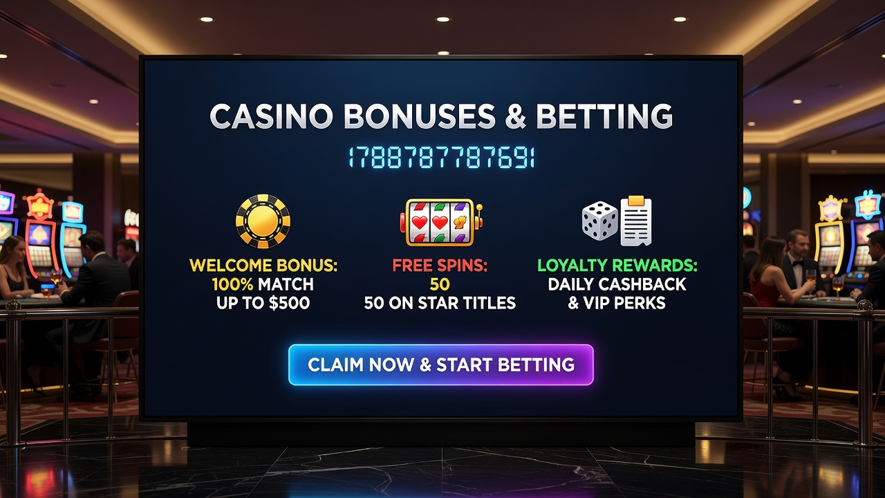 Mobile screen displaying stacked casino bonuses alongside live sports betting odds