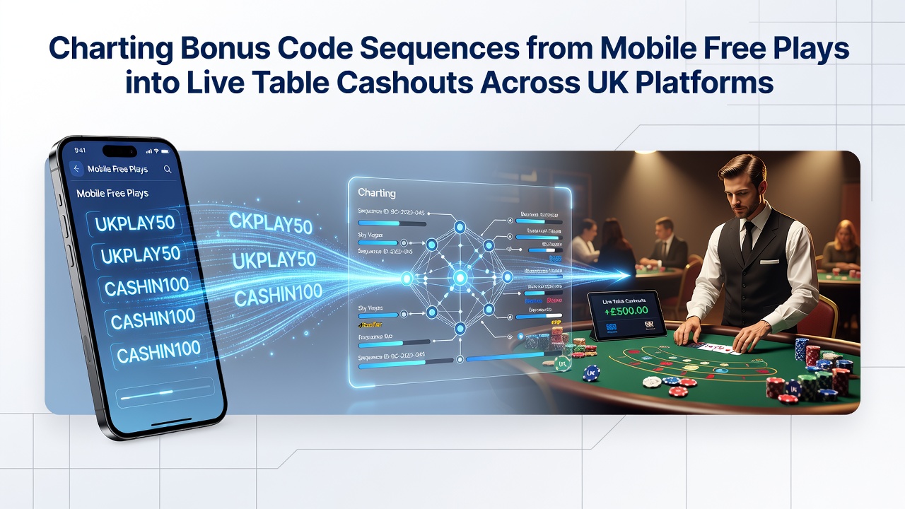 Live casino table interface on mobile showing cashout confirmation after bonus code redemption