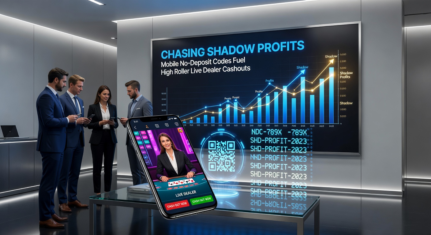 High-roller at a mobile live dealer poker table, screen showing bonus code redemption leading to a substantial cashout notification