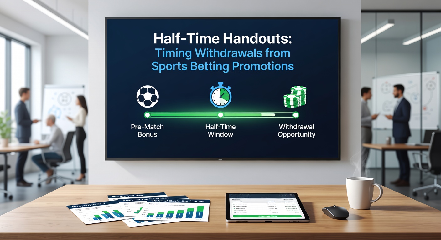 Sports stadium filled with fans during halftime, highlighting betting promotions on screens