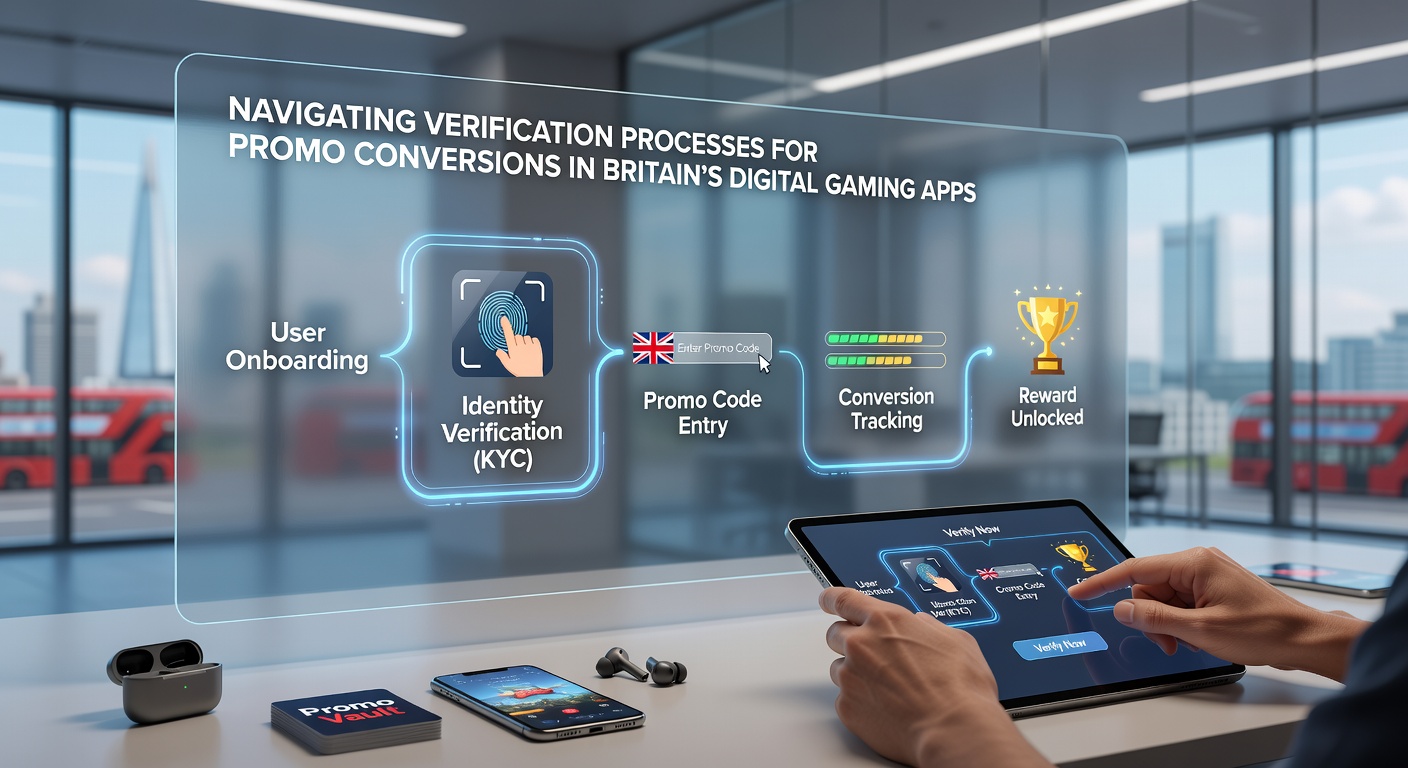 Mobile app interface showing verification steps for gaming promotions