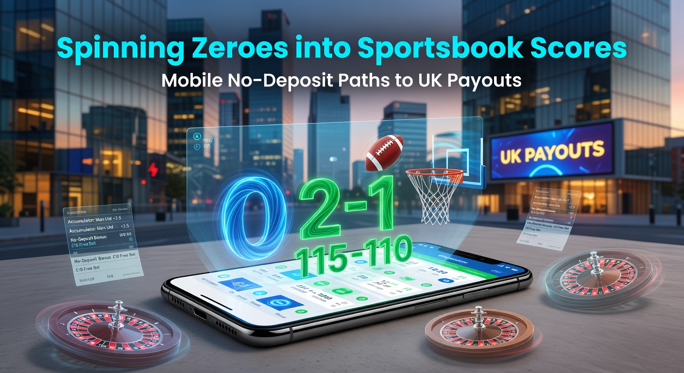 Mobile phone screen displaying a no-deposit free spins offer transitioning to a sportsbook bet slip on a popular UK betting platform