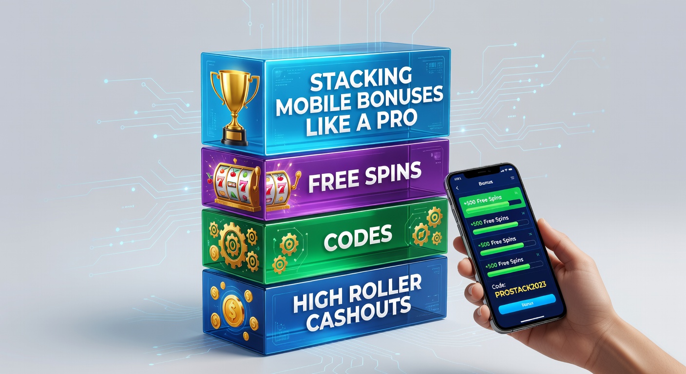 Close-up of a smartphone displaying bonus code entry screen alongside free spins accumulating and a high roller cashout button