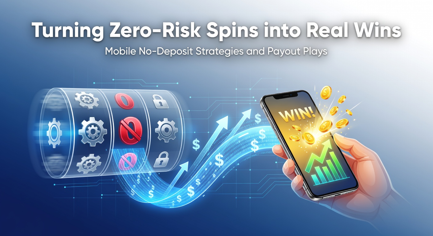 Smartphone screen displaying a mobile casino app with free spins activating on colorful slot reels, highlighting no-deposit bonus activation